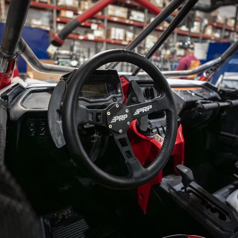 PRP Deep Dish Leather Steering Wheel