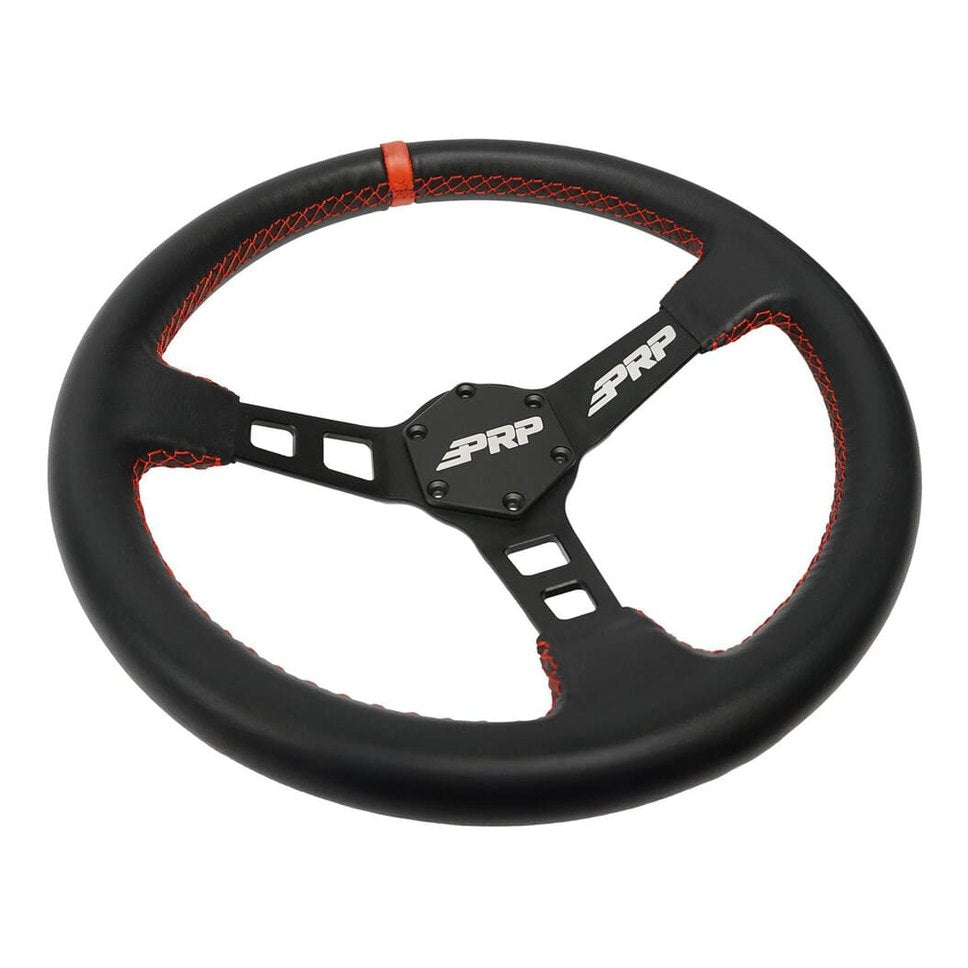 PRP Deep Dish Leather Steering Wheel