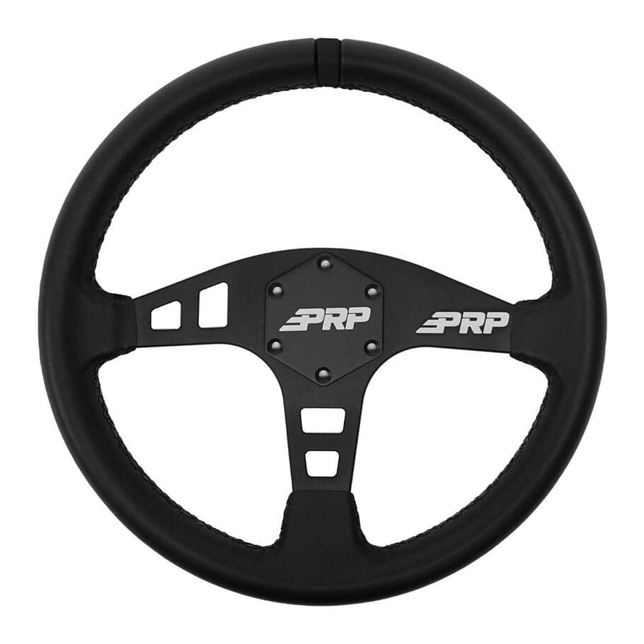 PRP Flat Leather Steering Wheel