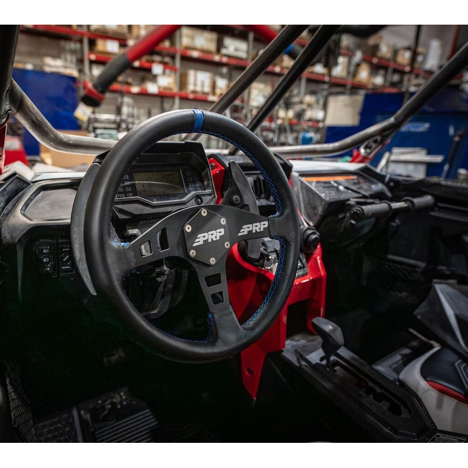 PRP Flat Leather Steering Wheel