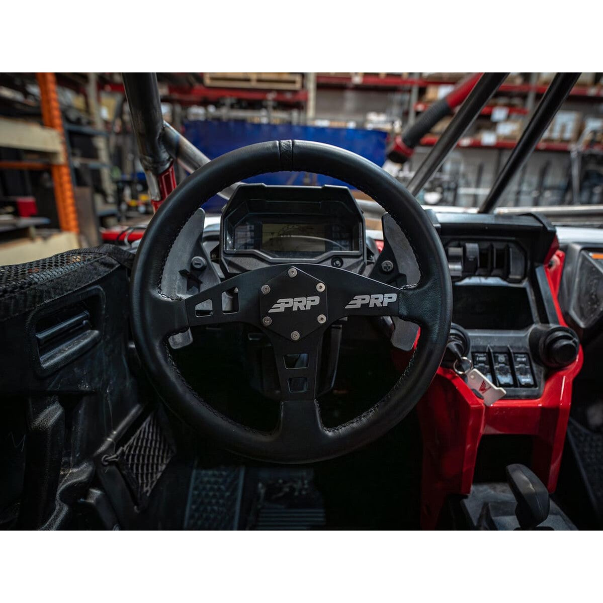 PRP Flat Leather Steering Wheel