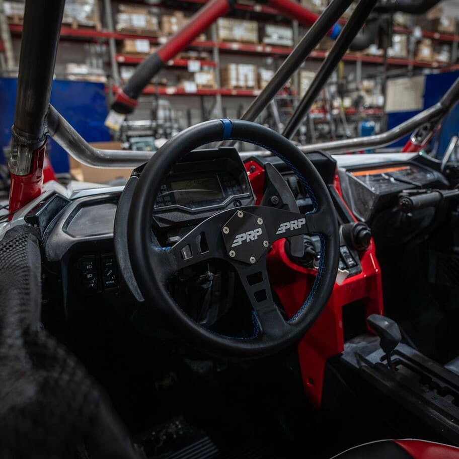 PRP Flat Leather Steering Wheel