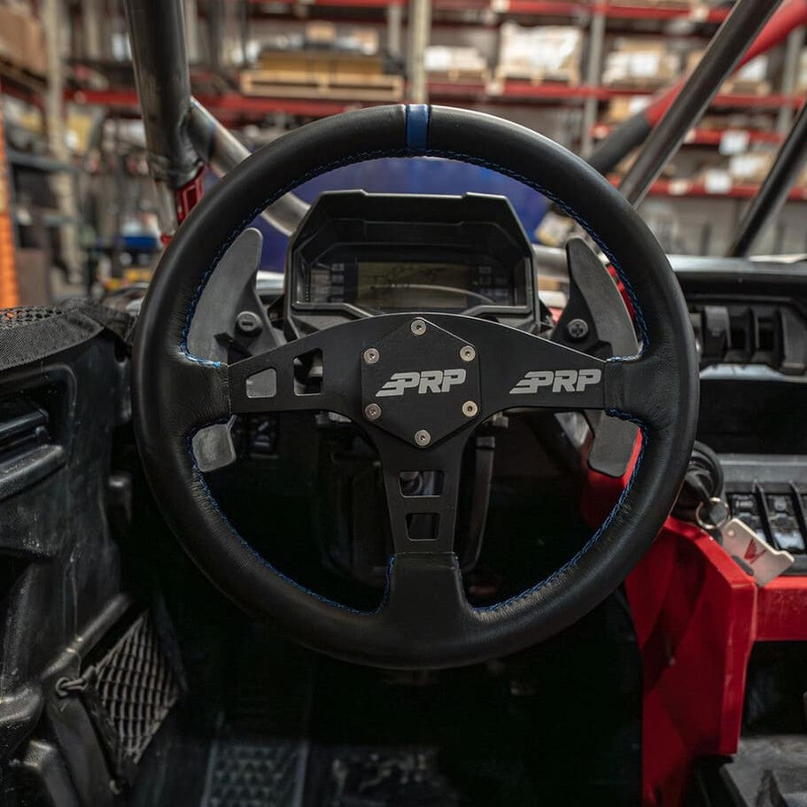 PRP Flat Leather Steering Wheel