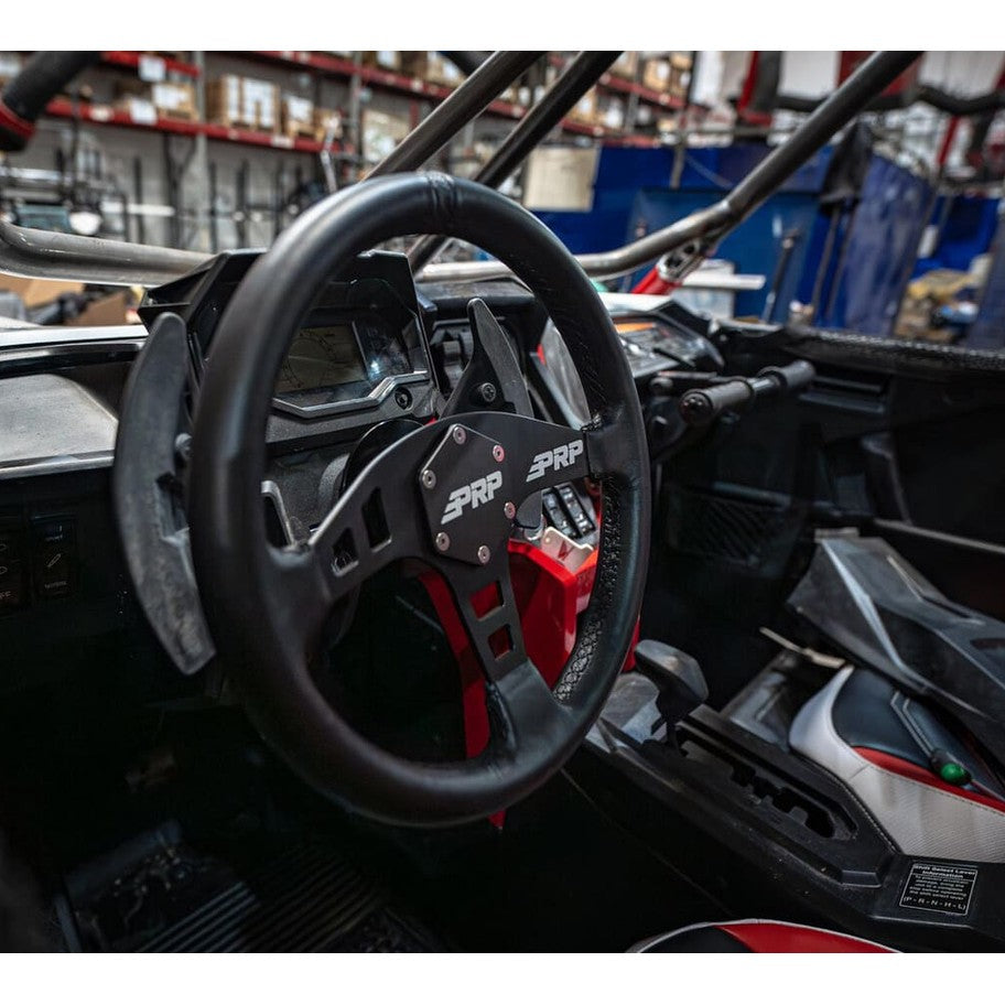 PRP Flat Leather Steering Wheel