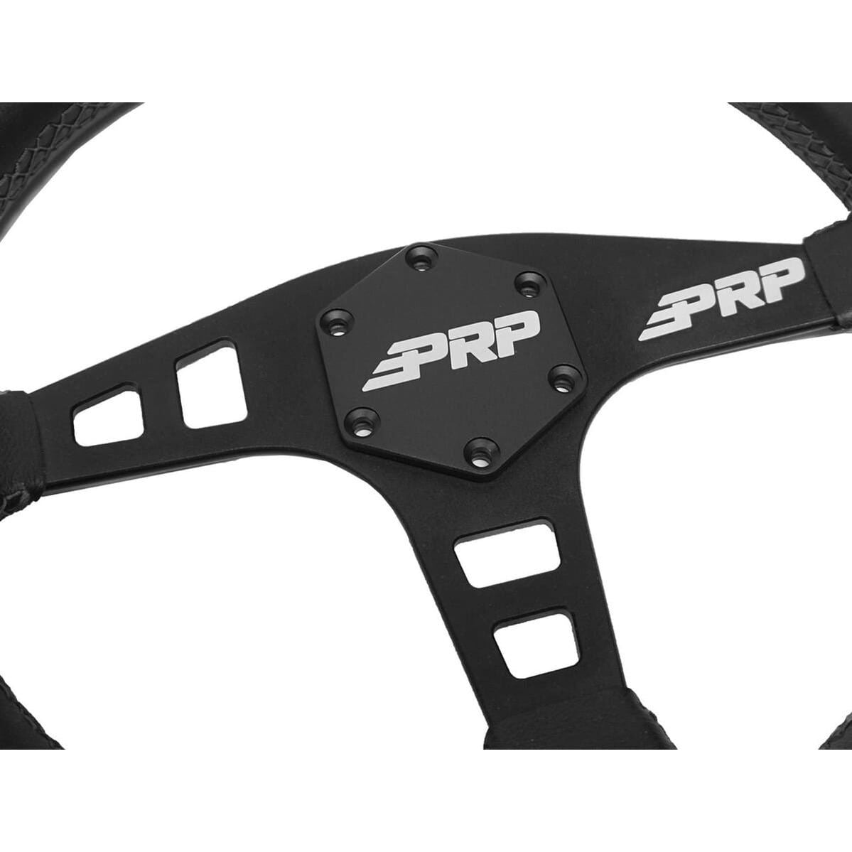 PRP Flat Leather Steering Wheel
