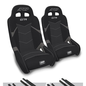 PRP GT4 Suspension Seats Kit for Polaris General, RZR S 900, 900 Trail, Trail, XP 1000, Turbo, Turbo S, RS1 (Pair)