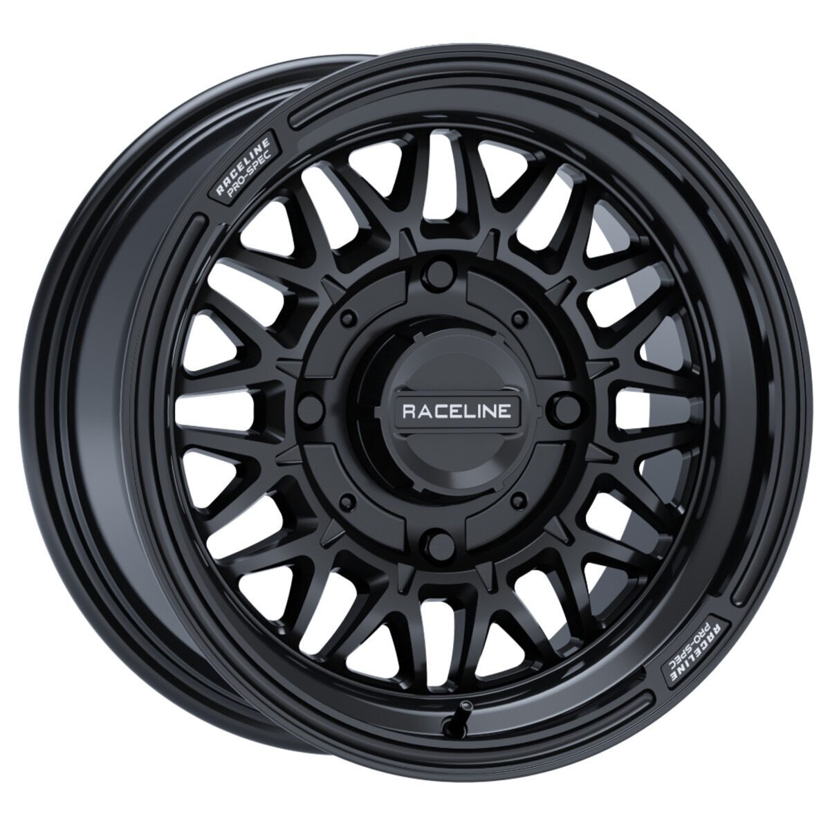 Raceline A13GB Gloss Black Omega & Maxxis Carnivore Radial Wheel & Tire Kit