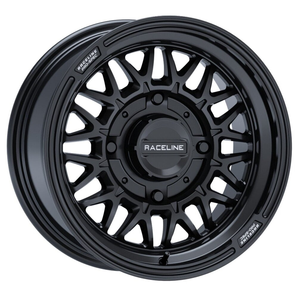 Raceline A13GB Gloss Black Omega & Maxxis Roxxzilla Radial Wheel & Tire Kit