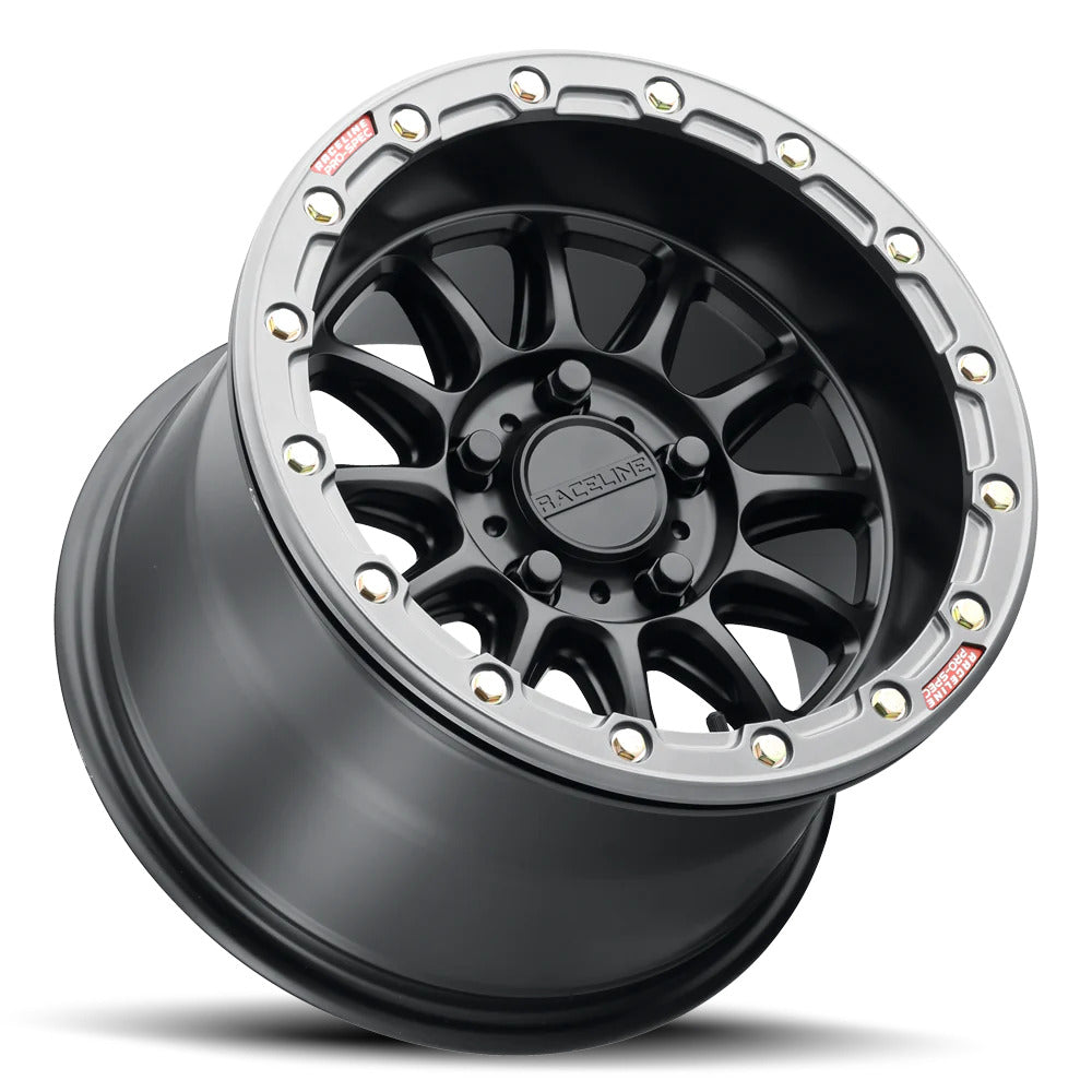 Raceline A14BG Black/Gunmetal Alpha Beadlock & Maxxis Carnivore Radial Wheel & Tire Kit