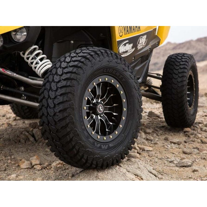 Raceline A14BG Black/Gunmetal Alpha Beadlock & Maxxis Liberty Performance Off Road Wheel & Tire Kit