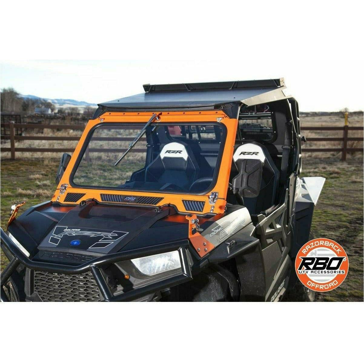Polaris RZR Front Folding Windshield