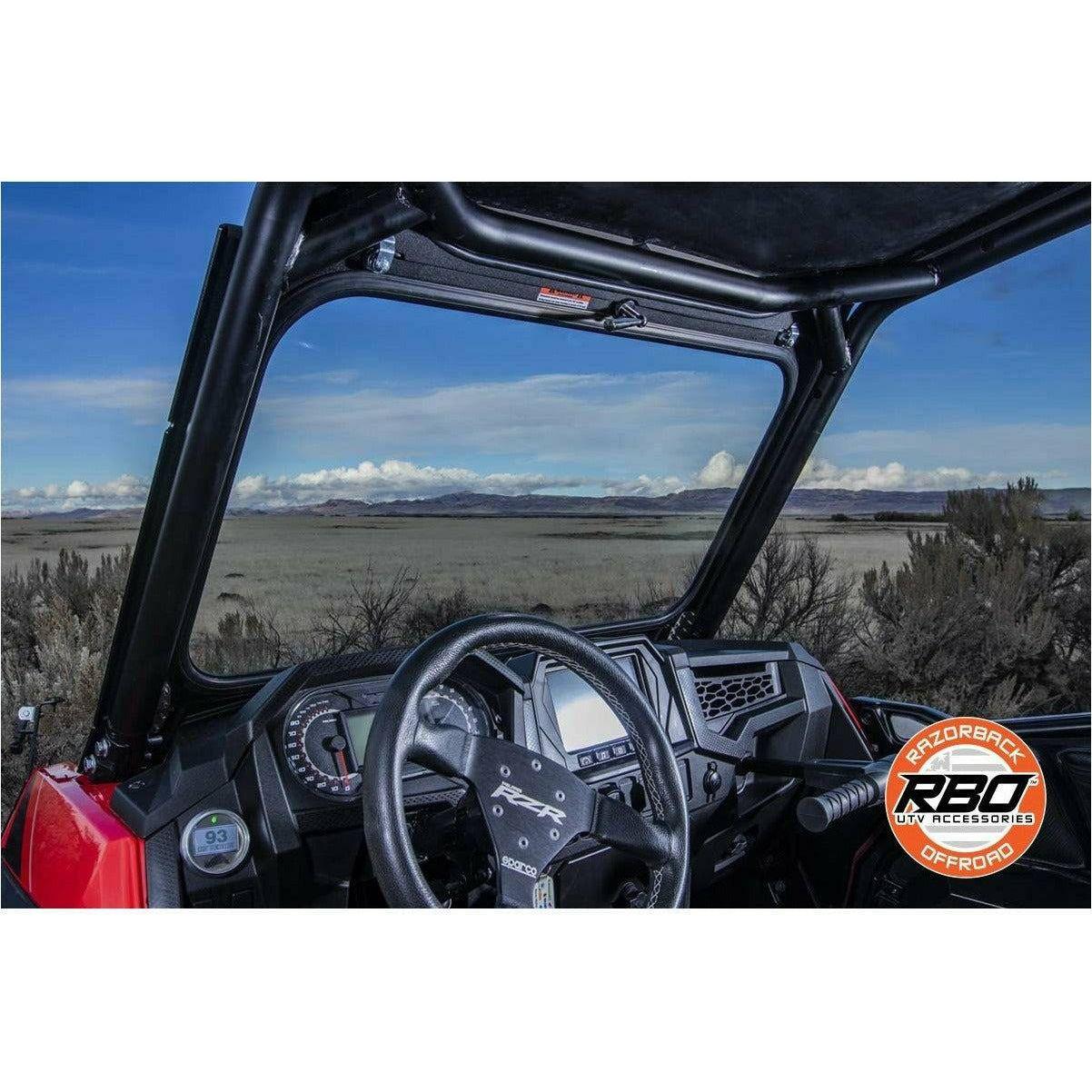 Polaris RZR Turbo S Folding Front Windshield