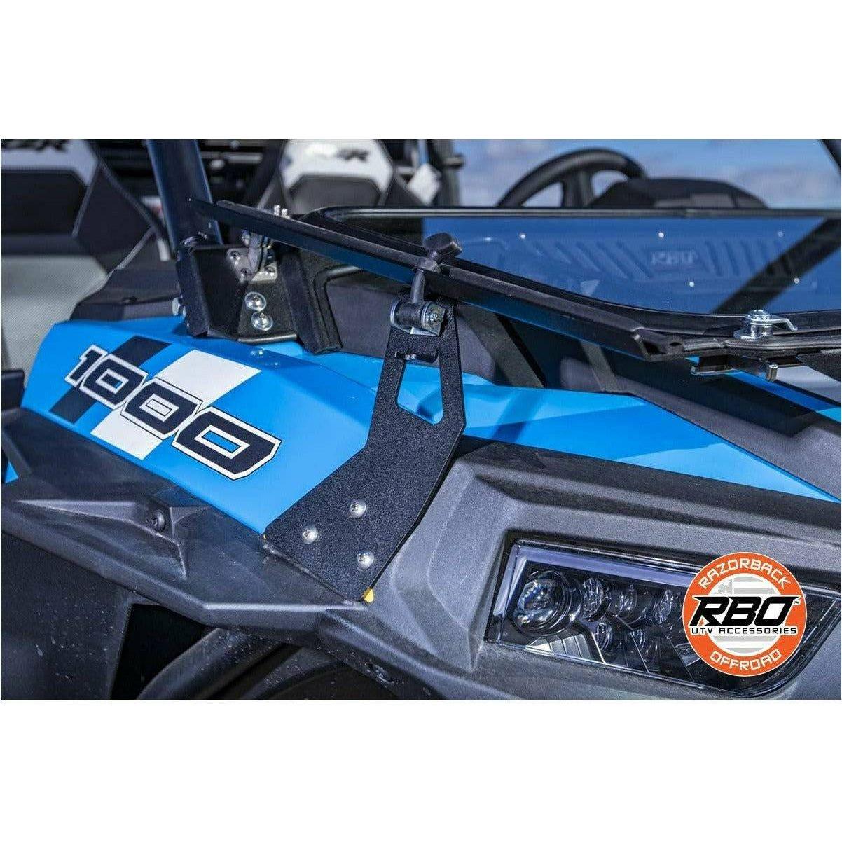 Polaris RZR (2019+) Vented Front Folding Windshield with Wiper