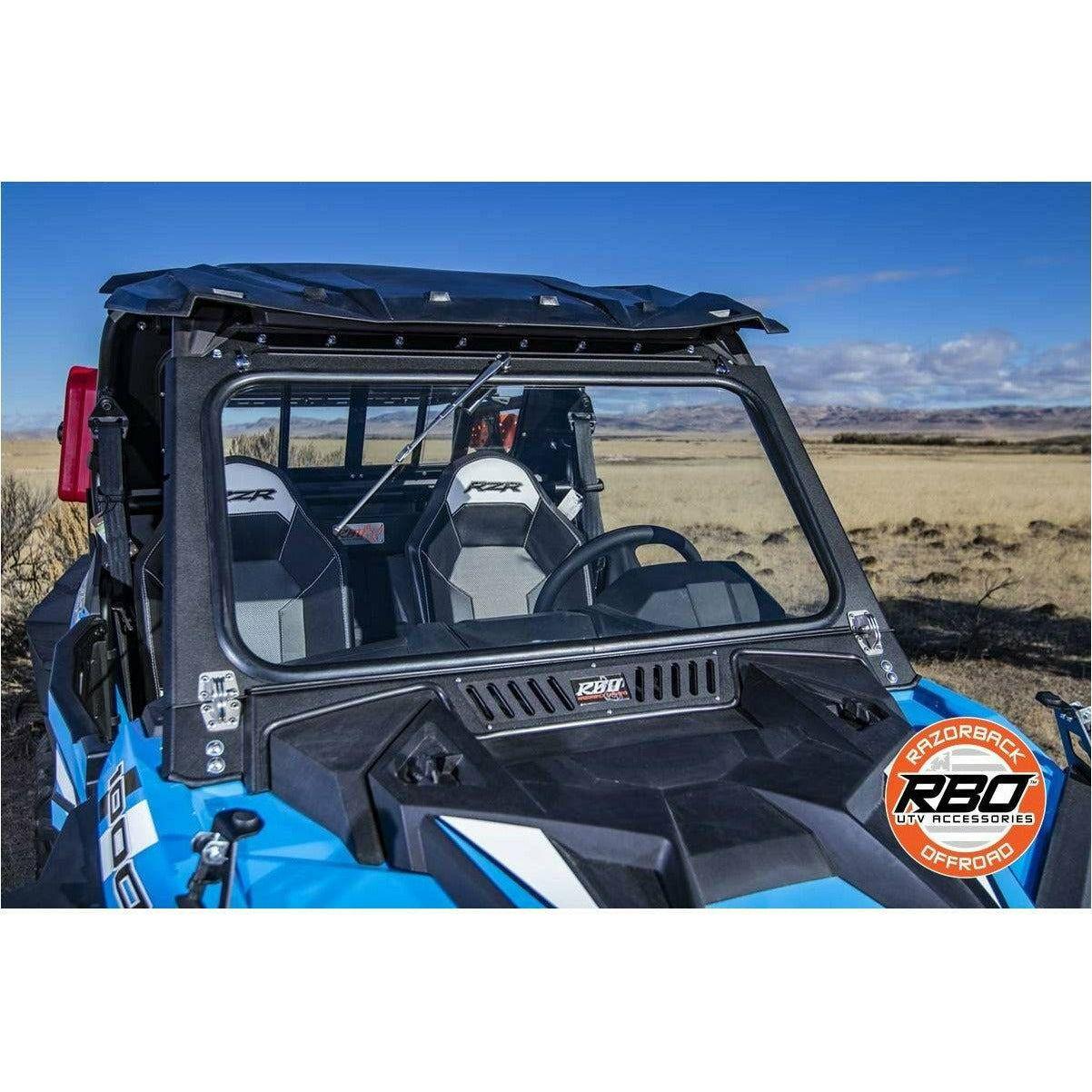 Polaris RZR (2019+) Vented Front Folding Windshield with Wiper