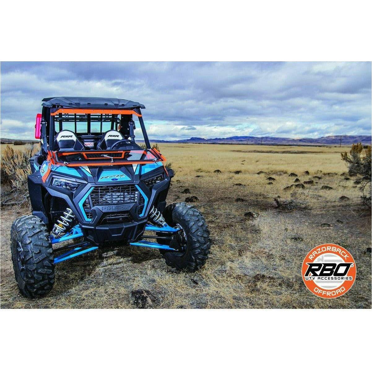 Polaris RZR (2019+) Vented Front Folding Windshield with Wiper