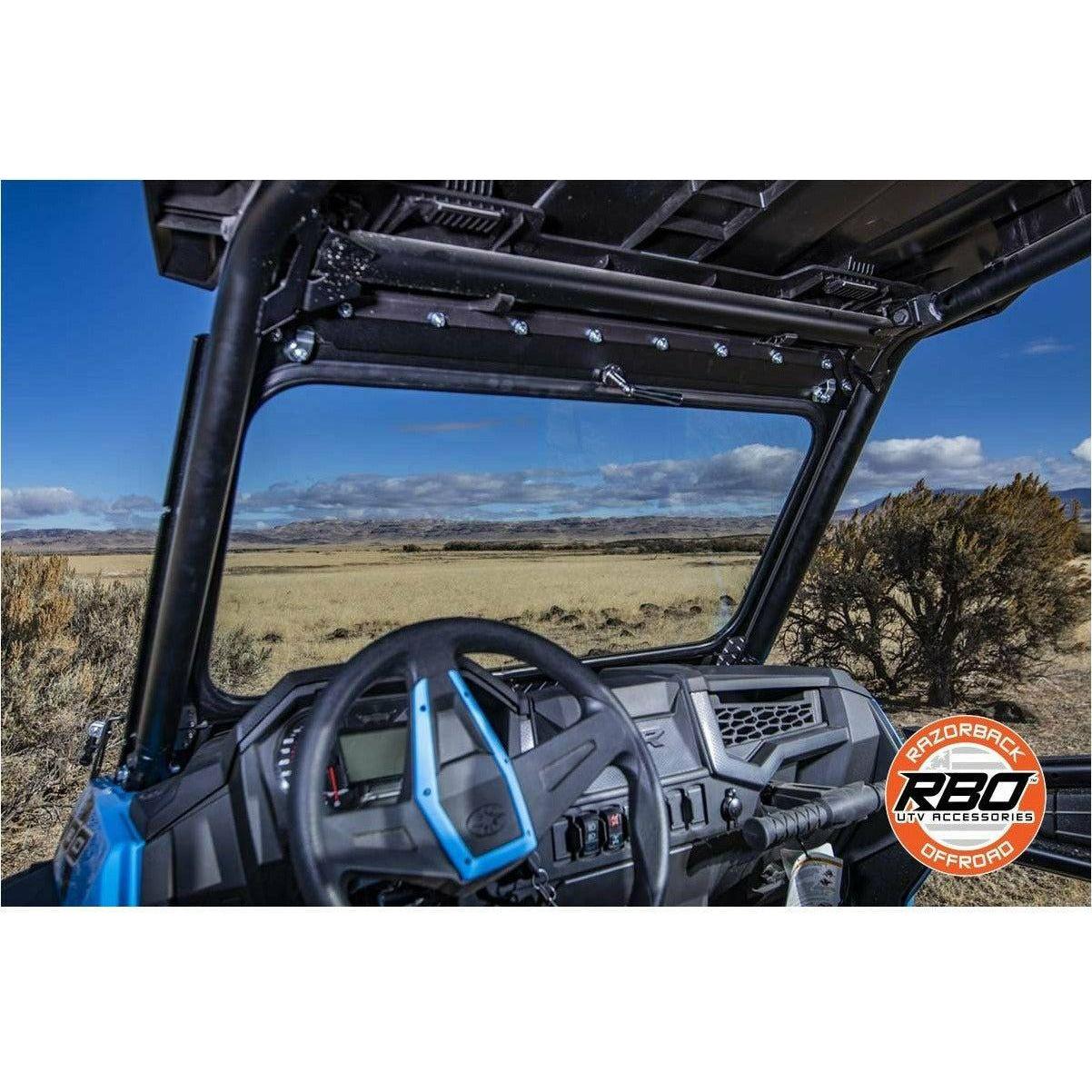 Polaris RZR (2019+) Vented Front Folding Windshield with Wiper