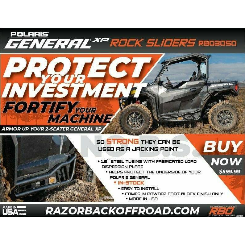 Polaris General XP 1000 Rock Sliders