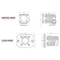 Ignite Series Flush Mount Backup Light Kit