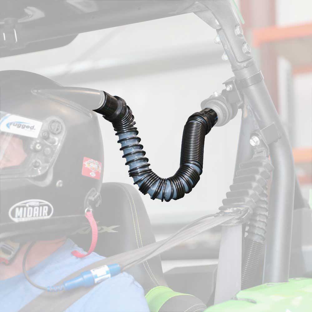 Rugged Radios 1 to 3 Ft MAC-X Expandable Ultra Flex Helmet Air Pumper System Hose