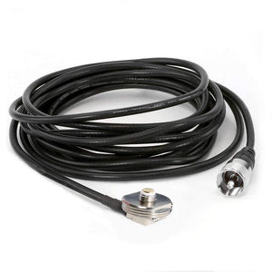Rugged Radios 15' Antenna Coax Cable with 3/8" NMO Mount