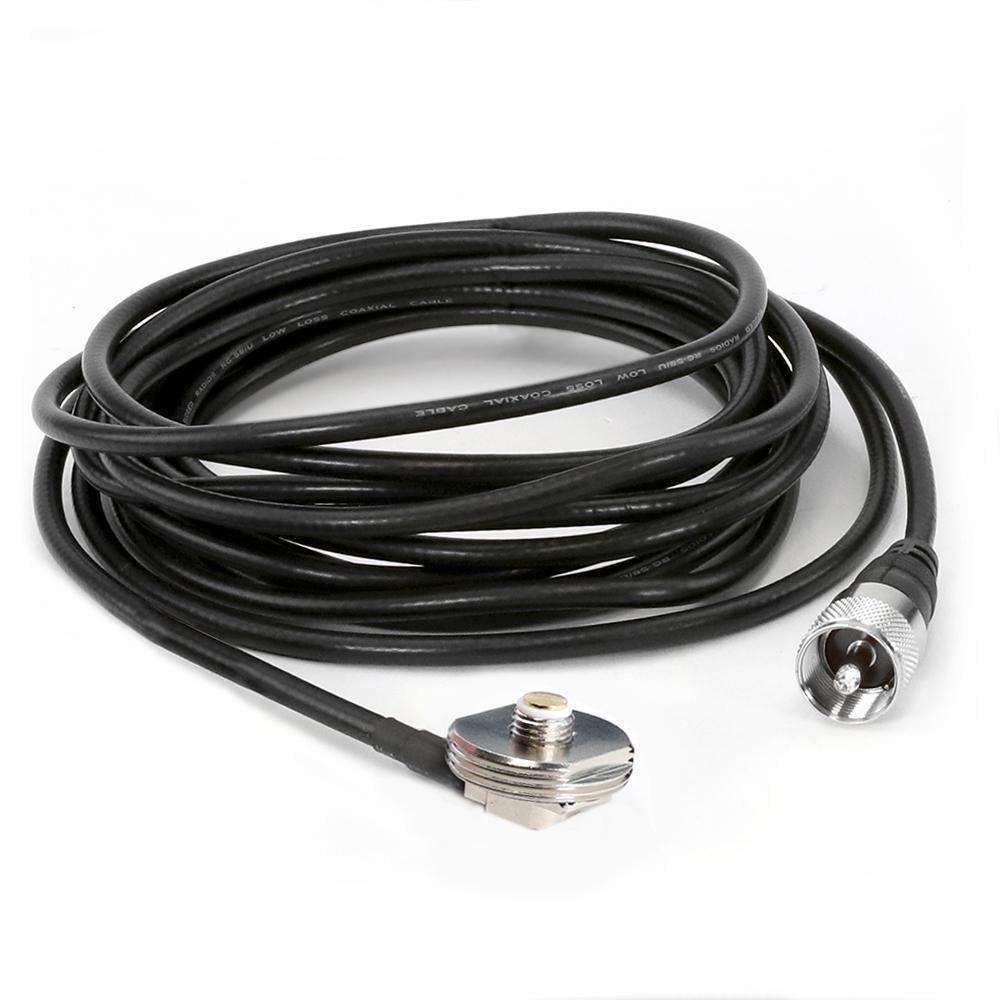 Rugged Radios 15' Antenna Coax Cable with 3/8" NMO Mount