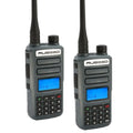 Rugged Radios 2 PACK - GMR2 PLUS GMRS and FRS Two Way Handheld Radios - Grey