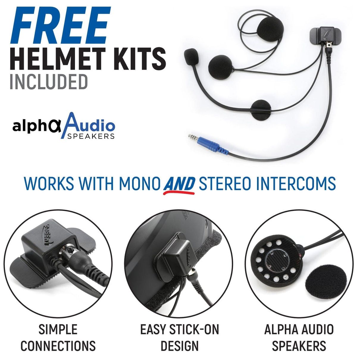 Yamaha YXZ 1000R (2024) Complete Communication Kit with Bluetooth Intercom and 2-Way Radio