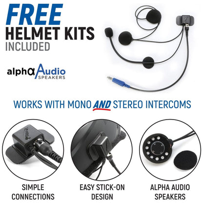 Yamaha YXZ 1000R (2024) Complete Communication Kit with Bluetooth Intercom and 2-Way Radio