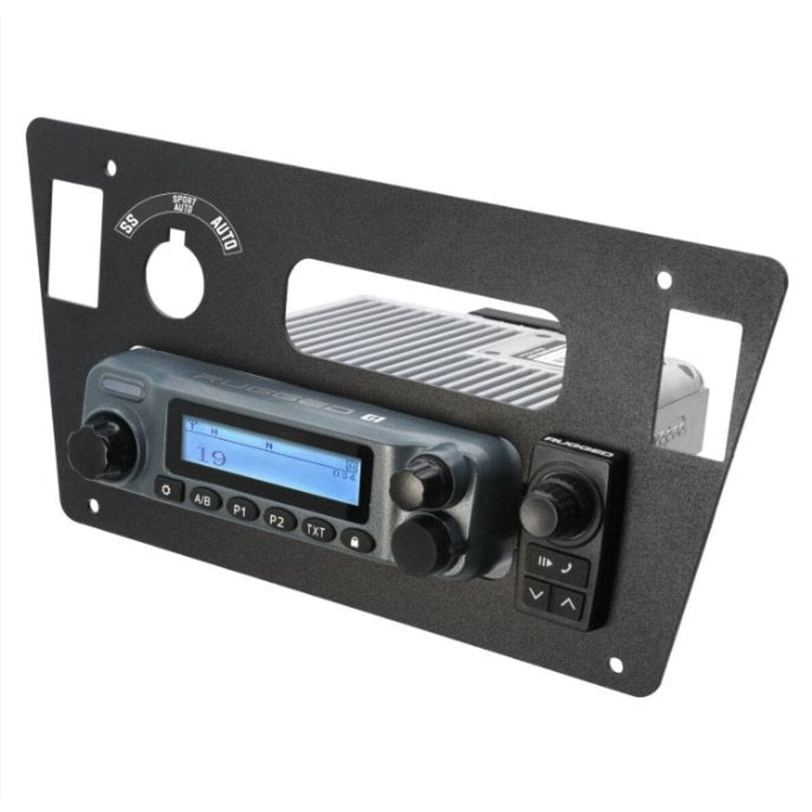Rugged Radios '24 Yamaha YXZ Mount for M1 / G1 / RM60 / GMR45 Mobile Radio and 696 Rocker Intercom