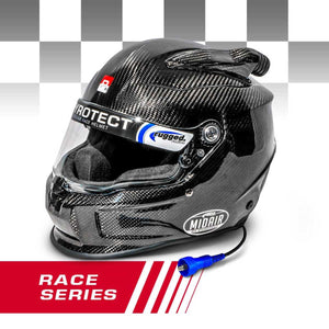 Rugged Radios Carbon SA2020 Wired Off-road Pyrotect Race Pro Airflow Mid Forced Air 3K