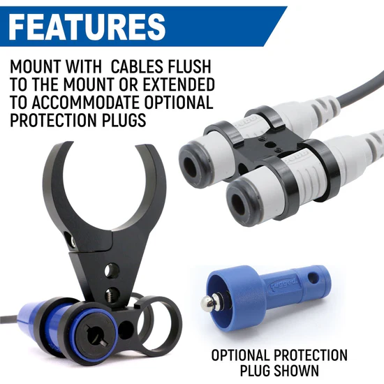 Rugged Radios Dual Headset / Helmet Nexus Jack Bar Mount