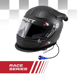 Rugged Radios Impact Race Offset Air Draft OS20 Helmet With Offroad Wired Helmet Kit