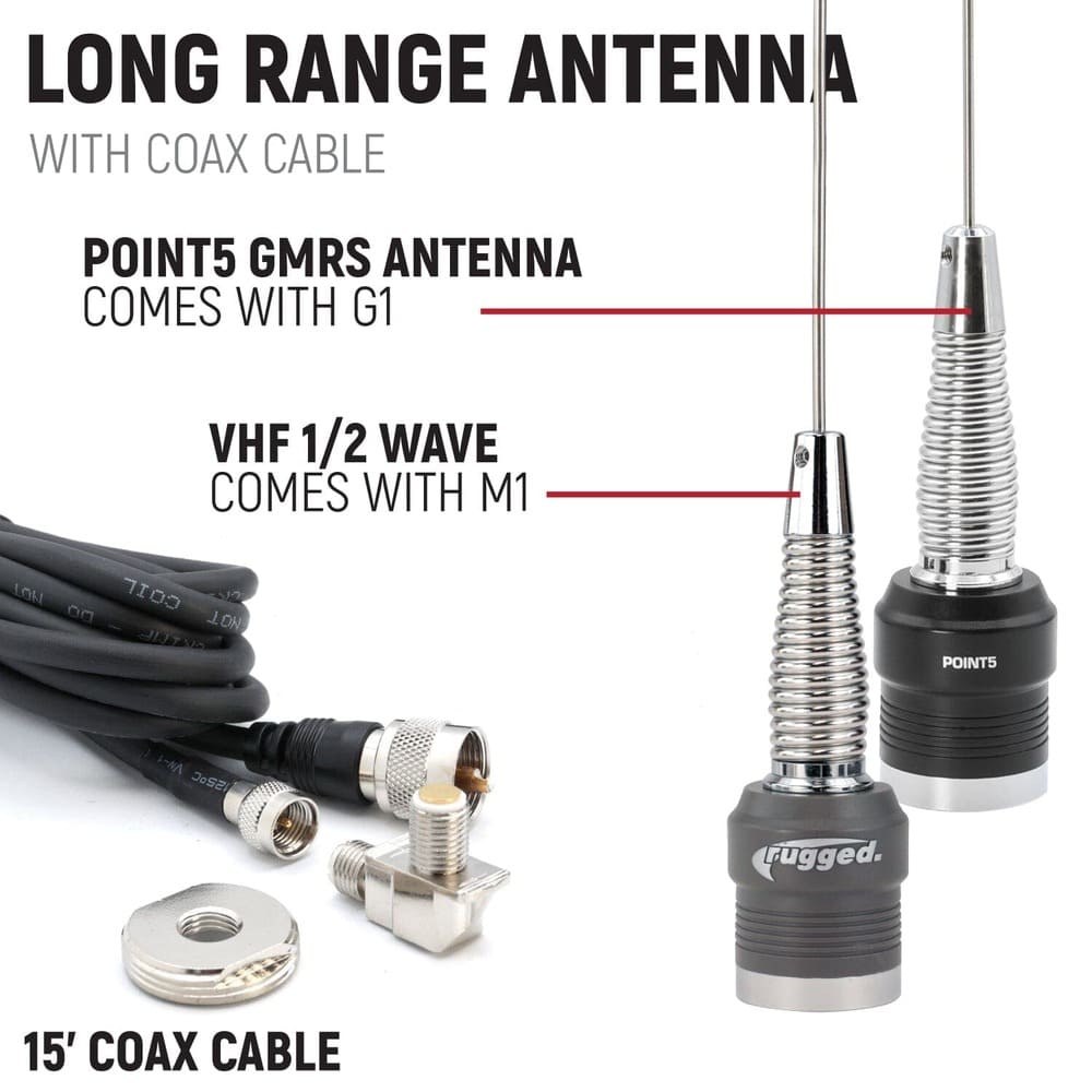 Rugged Radios Kawasaki Teryx H2 Complete Communication Kit w/ Bluetooth Intercom & 2-Way Radio