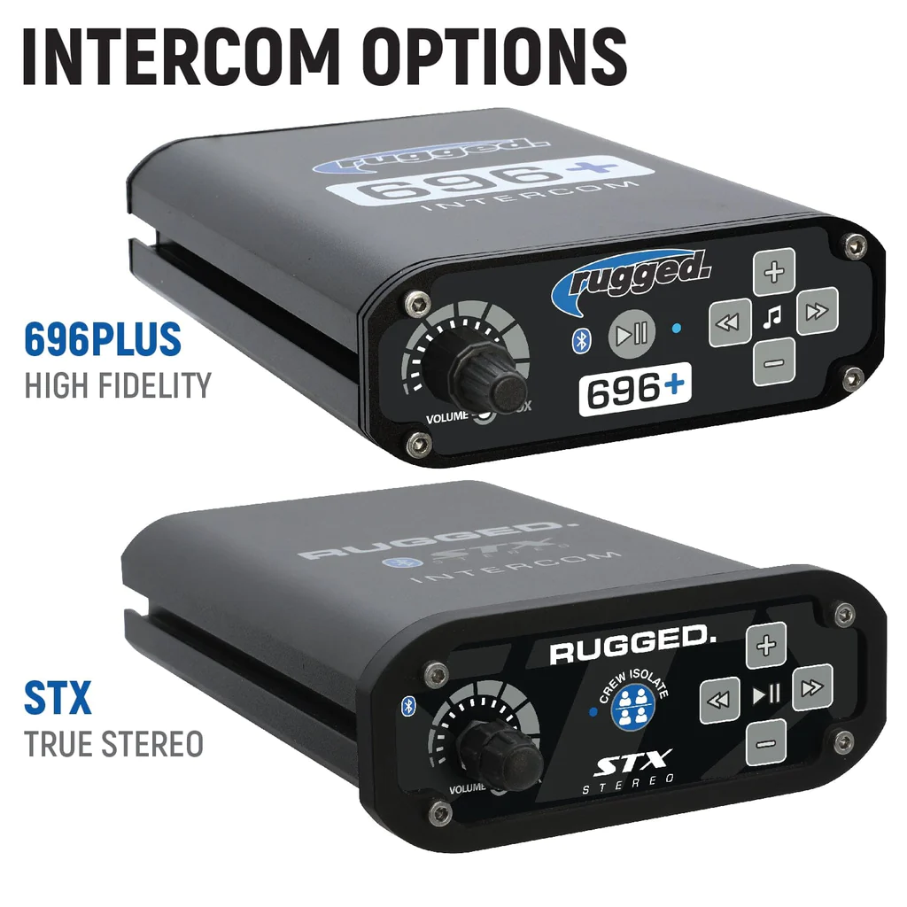 Rugged Radios Kawasaki Teryx KRX Complete Communication Kit with Intercom and 2-Way Radio