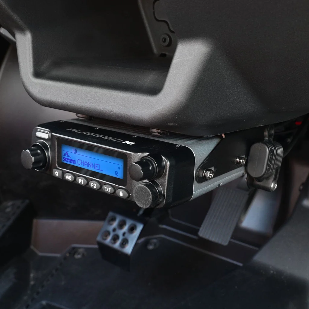 Rugged Radios Polaris RZR XP Complete Communication Kit with Rocker Switch Intercom and 2-Way Radio