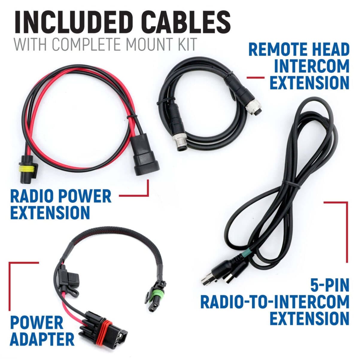 Rugged Radios Polaris Xpedition Radio & Remote Head Intercom Mount Kit