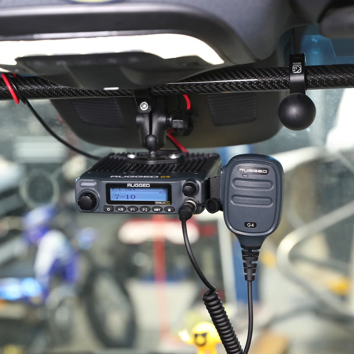 Rugged Radios Rambler G4 High Power GMRS Mobile Radio & External Speaker Kit