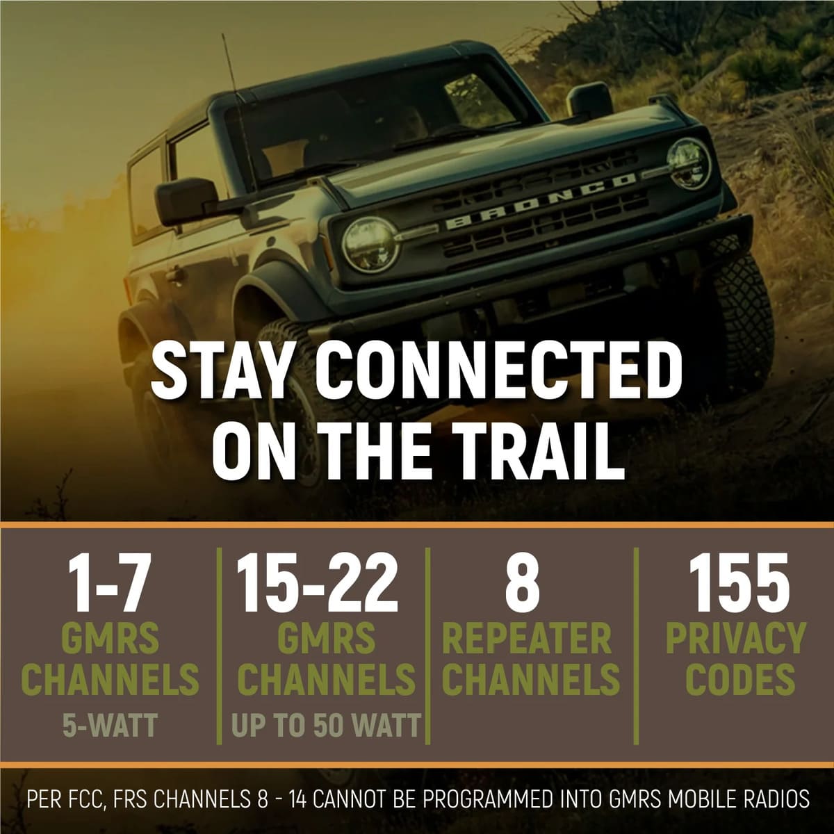 Rugged Radios Rambler G4 High Power Mobile Radio & Fiberglass Antenna Base Camp Kit