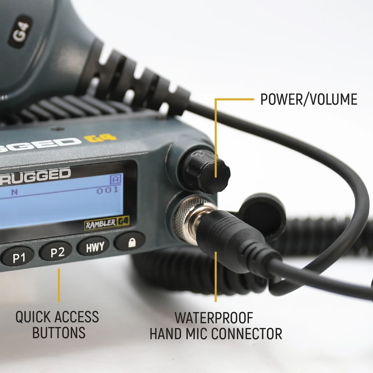 Rugged Radios Rambler G4 High Power Mobile Radio & Fiberglass Antenna Base Camp Kit