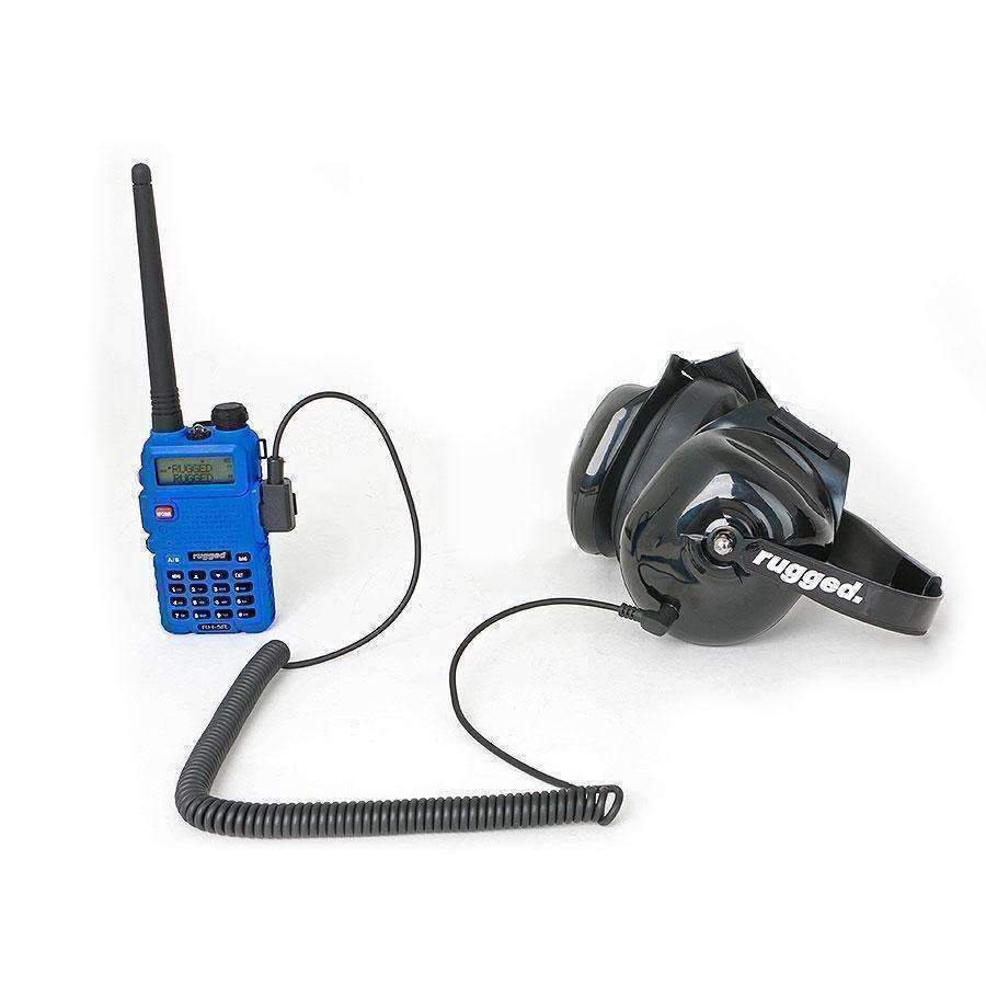 Rugged Radios and Kenwood Radio - Spotter Headset Listen Only Coil Cord