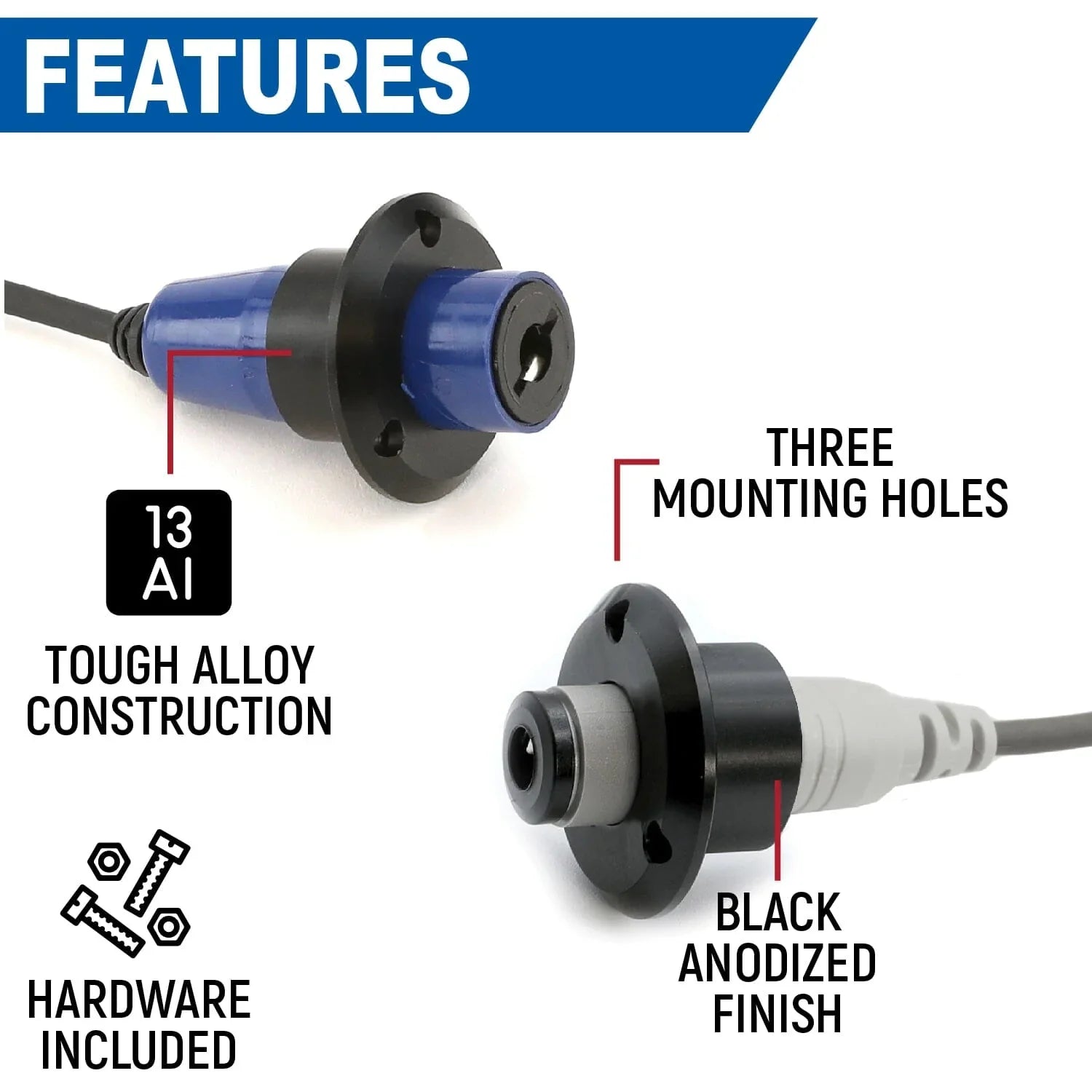 Rugged Radios Single Headset / Helmet Nexus Jack Flush Mount