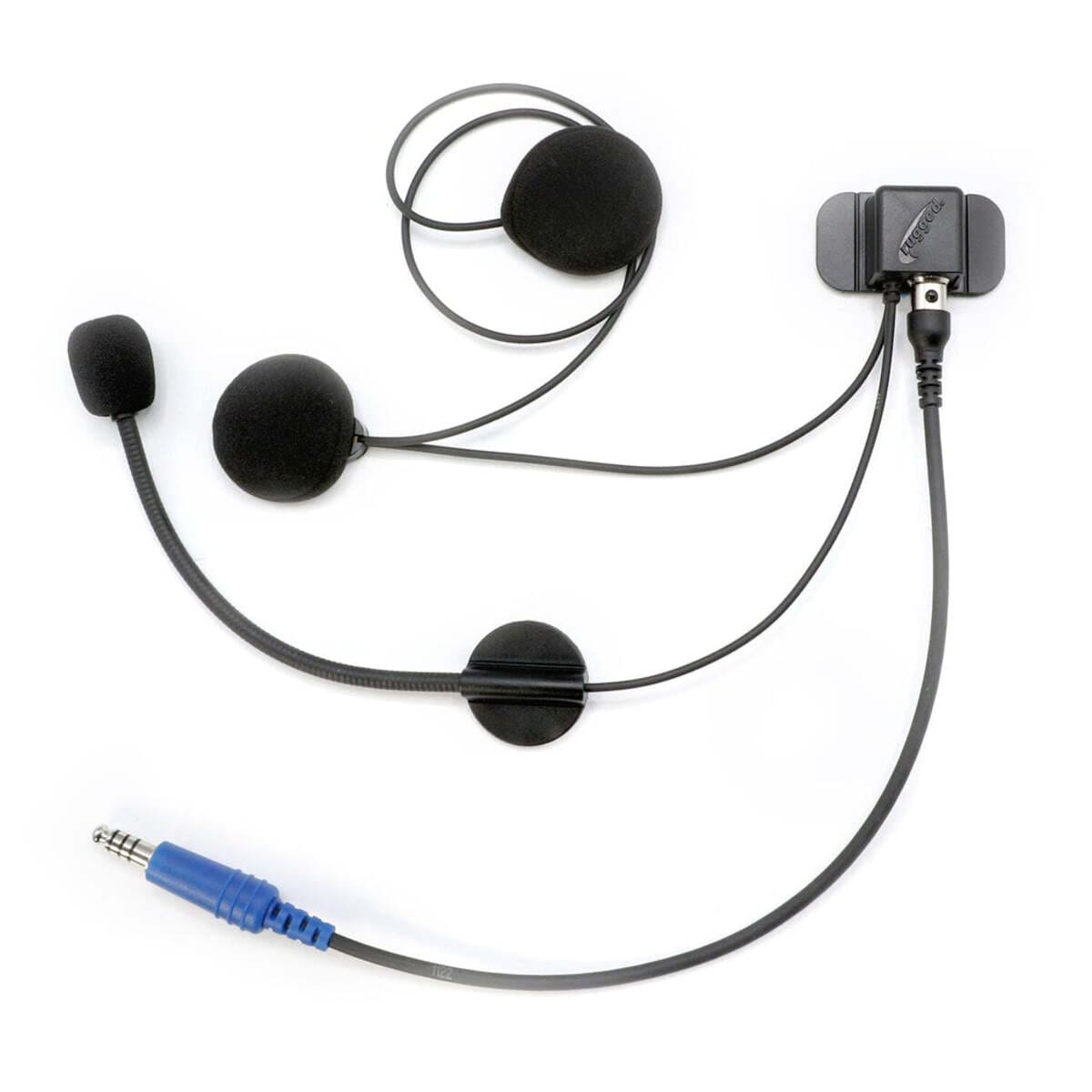 Rugged Radios Universal Wired Helmet Kit With Alpha Audio Speakers & Mic
