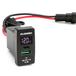 Rugged Radios USB Rocker Switch Hub with 4.2 Amp Outlet