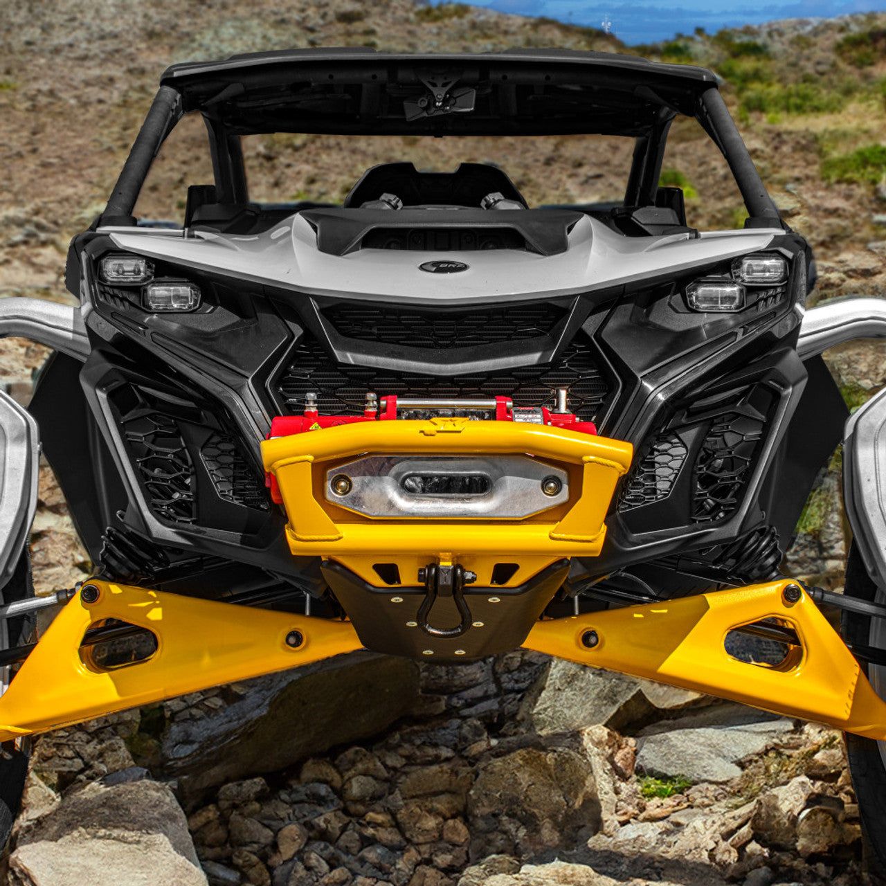 Can Am Maverick R Front Winch Bumper