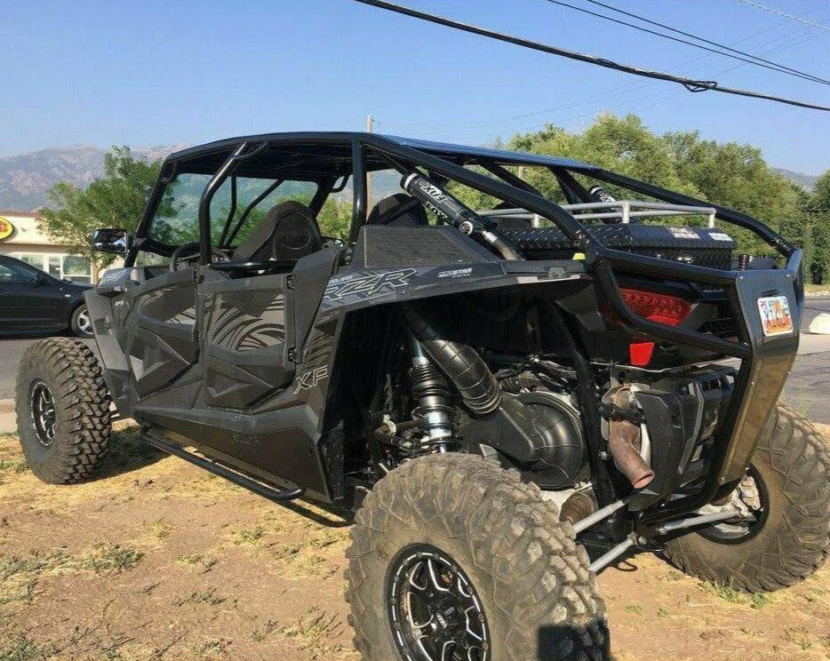 Polaris RZR 4-Seat Raw Lowered Bumper Cage