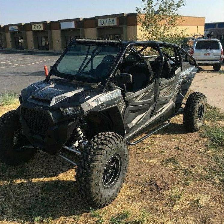 Polaris RZR 4-Seat Raw Lowered Bumper Cage