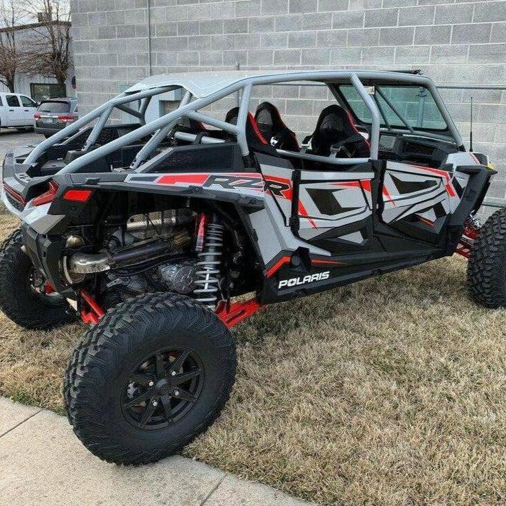 Polaris RZR 4-Seat Raw Lowered Bumperless Cage