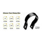 BaseClamp 9" Rear View Panoramic Mirror