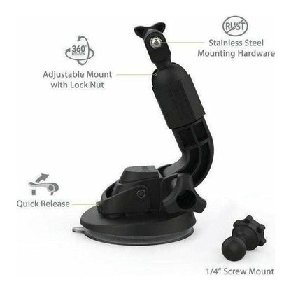 TerraClamp Suction Cup Action Camera Mount