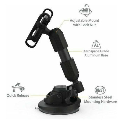 TerraClamp Magnetic Phone Mount with Suction-Cup Base